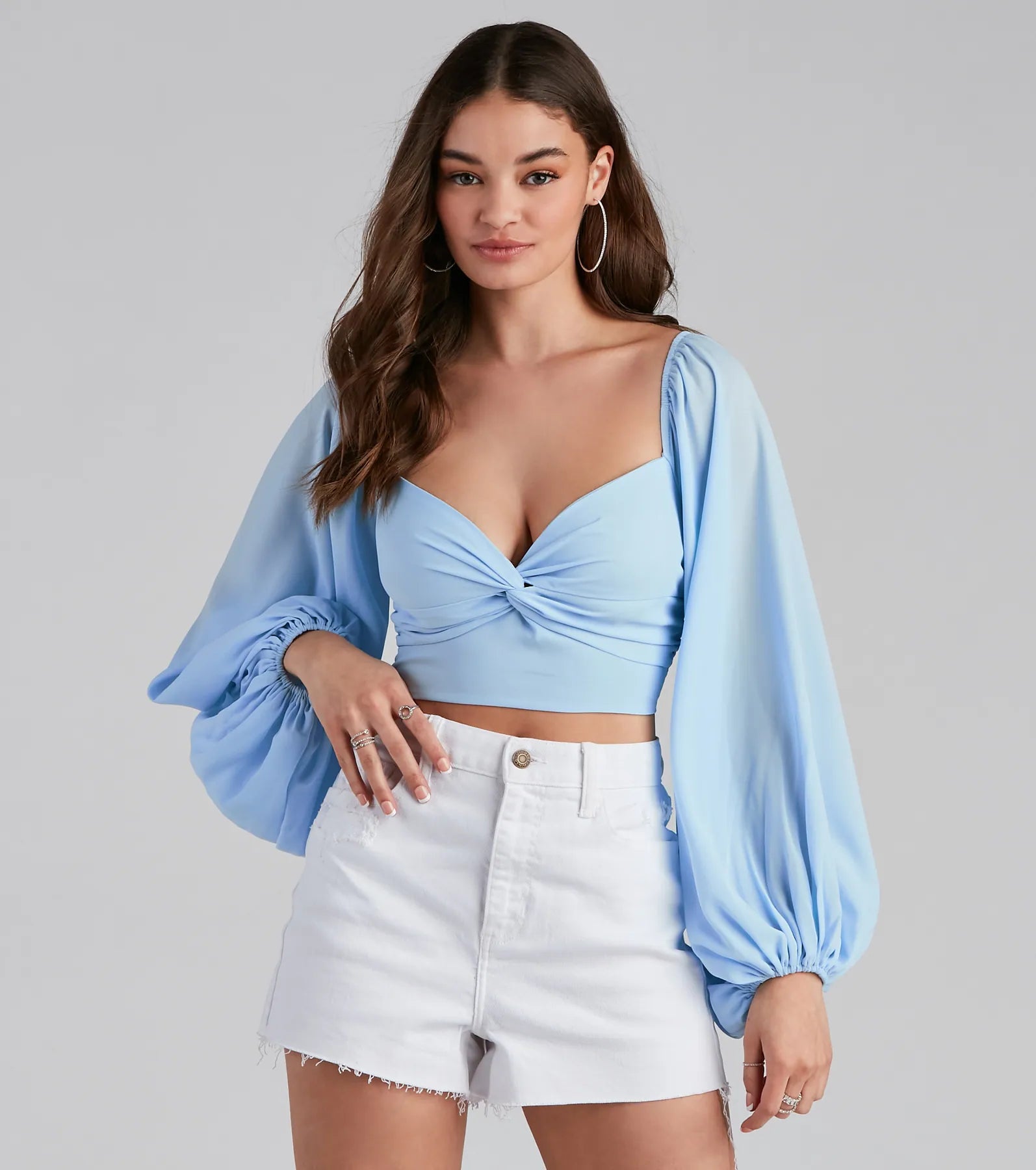 New Markdowns Twist To Meet You Chiffon Top
