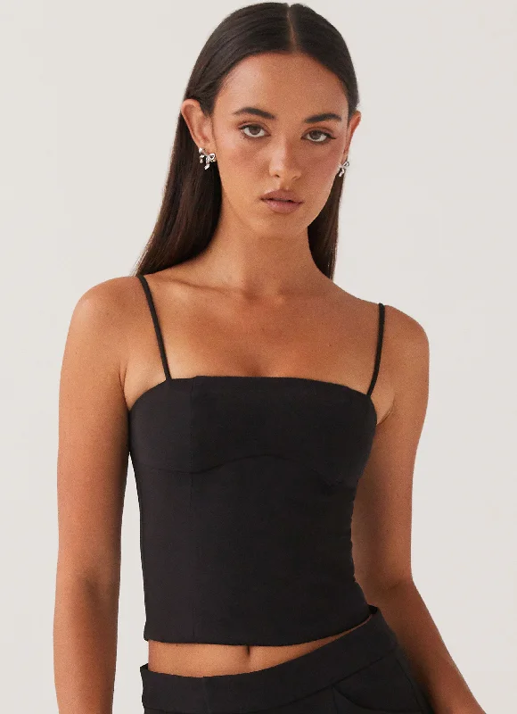 The Best Prices Eliana Crop Top - Black
