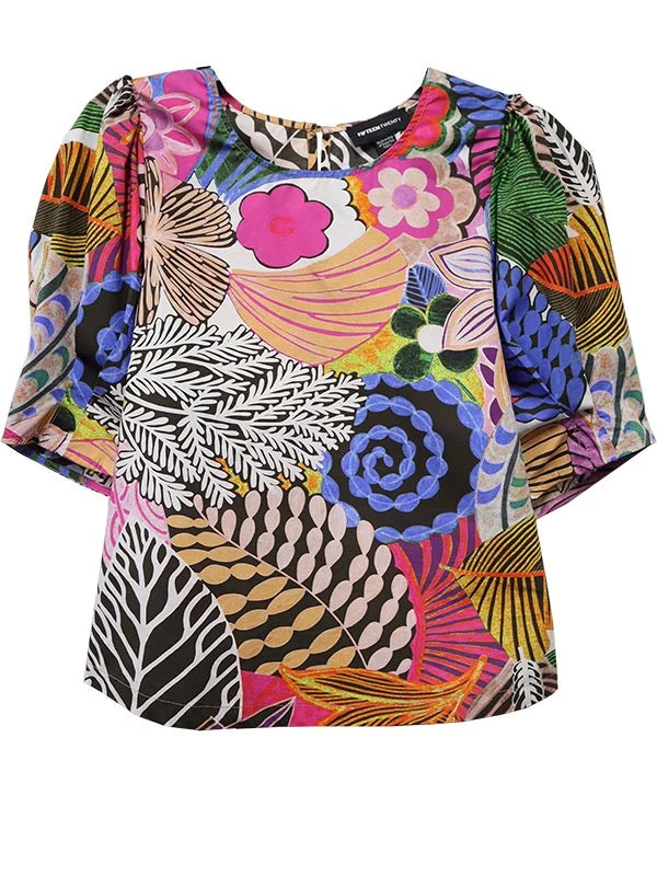 Markdowns Fifteen Twenty Poof Blouse - PRINT