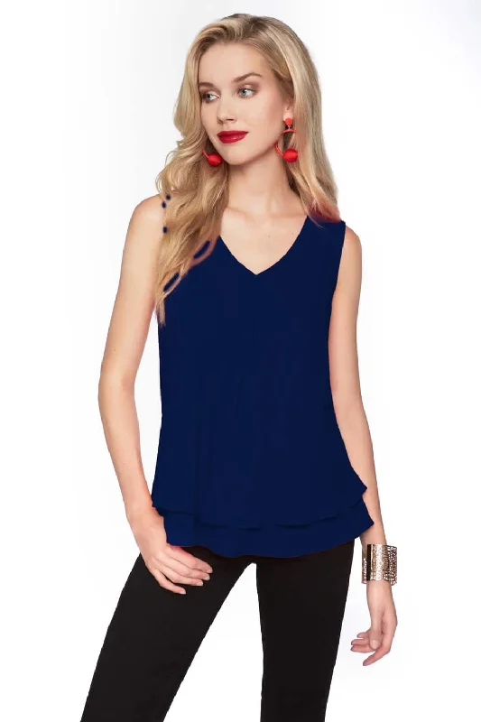 Weekend Discounts to Enjoy Frank Lyman Top Style 61175-MIDB Midnight-Blue