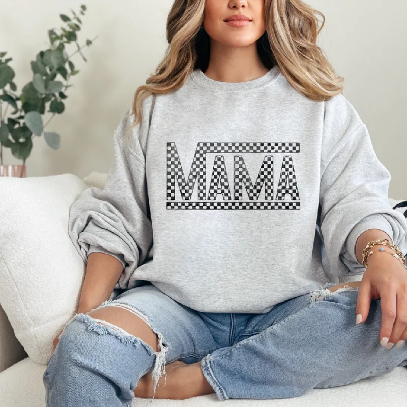 Last Chance Checkered Mama Graphic Sweatshirt