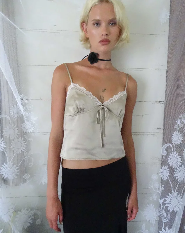 Super Savings Adalia Cami Top in Satin Champagne