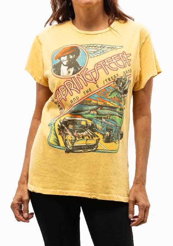 Don't Delay Bruce Springsteen Crew Tee | Lemon