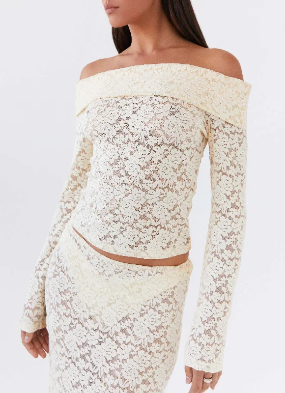 Value Pack Zephyra Lace Long Sleeve Top - Natural