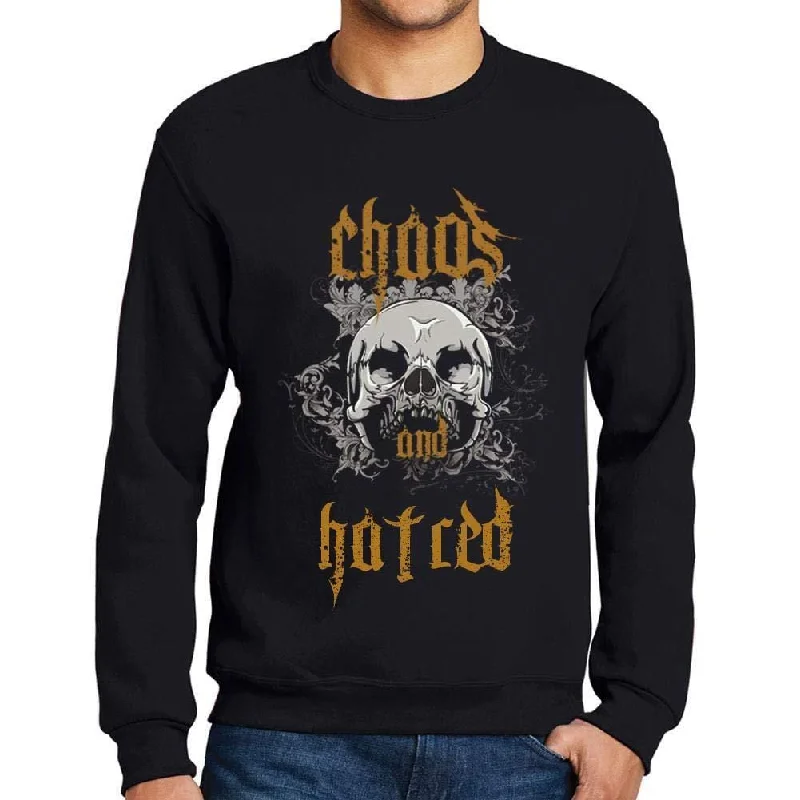 Limited Availability Ultrabasic - Homme Imprimé Graphique Sweat-Shirt Chaos and Hatred Noir Profond