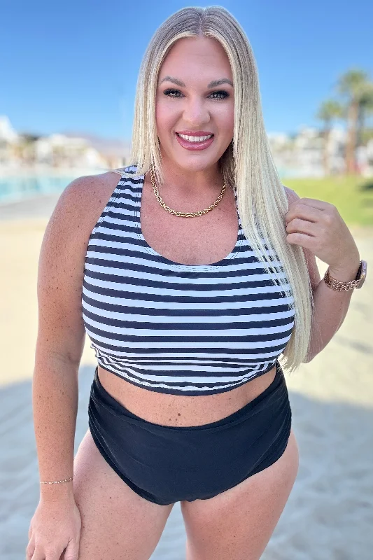 Weekend Bargains to Indulge In Cayman Islands Striped Swim Top