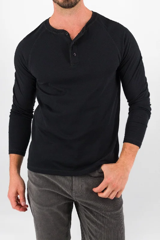 Savings Galore Everyday Henley - Deep Black