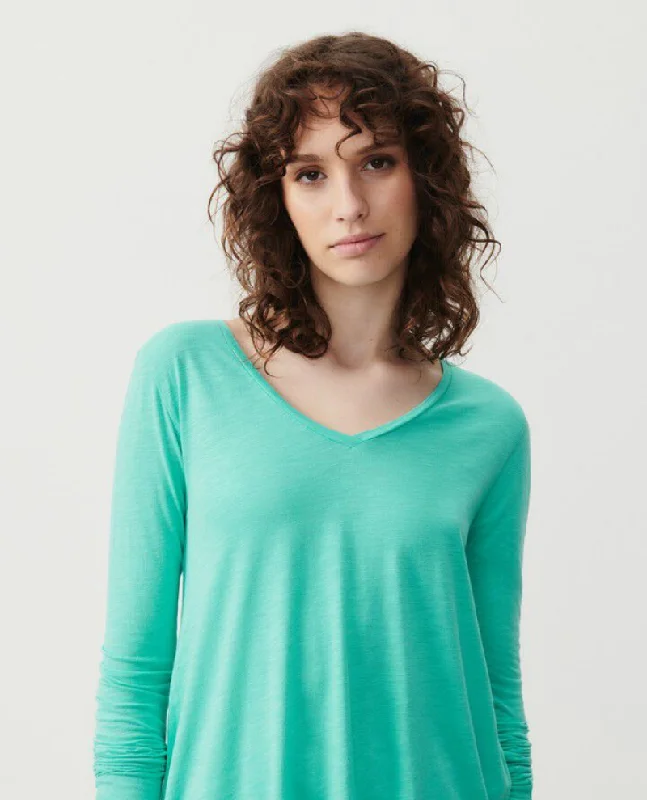Great Deal American Vintage Jacksonville Diabolo Green Long Sleeve T-Shirt