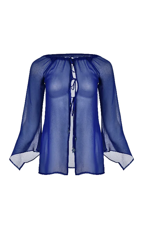 Weekend Deals That Sizzle Perla Silk Chiffon Top