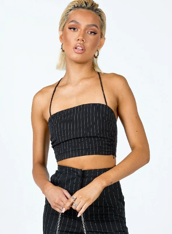 Bargain Bin Aroya Top Black
