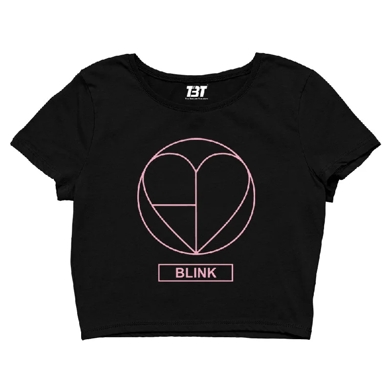 Holiday Sale Black Pink Crop Top - Blink