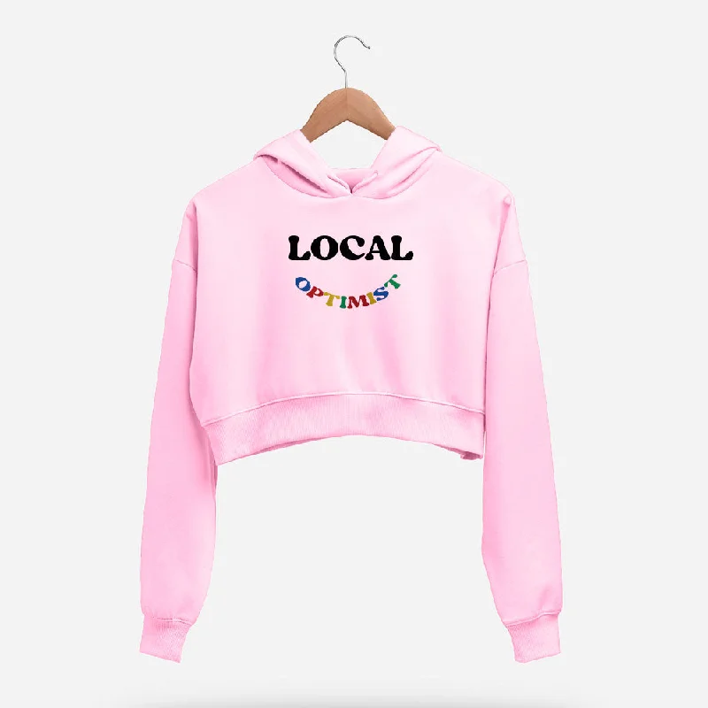 Savings Bonanza Local Optimist Crop Hoodie