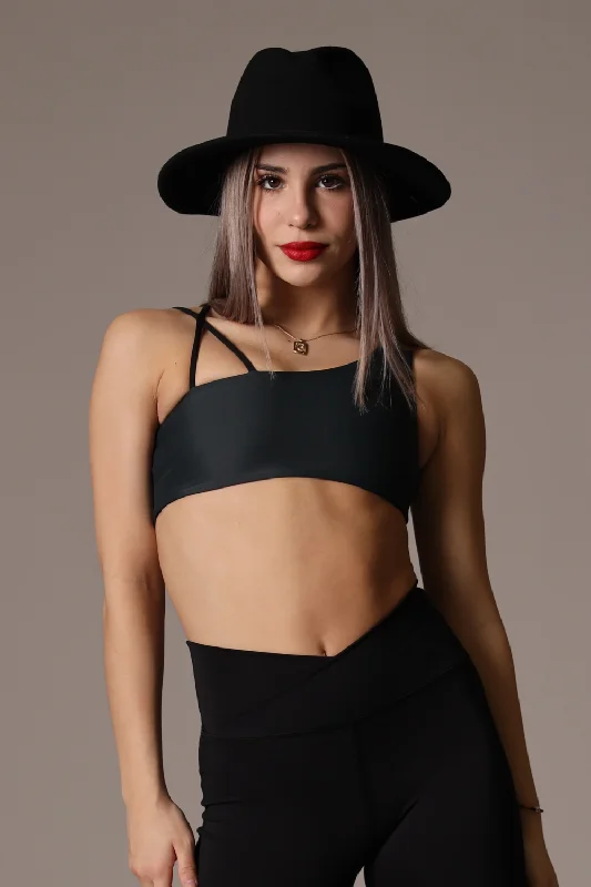 Online Deal May Reversible Crop Top - Smoke - FINAL SALE