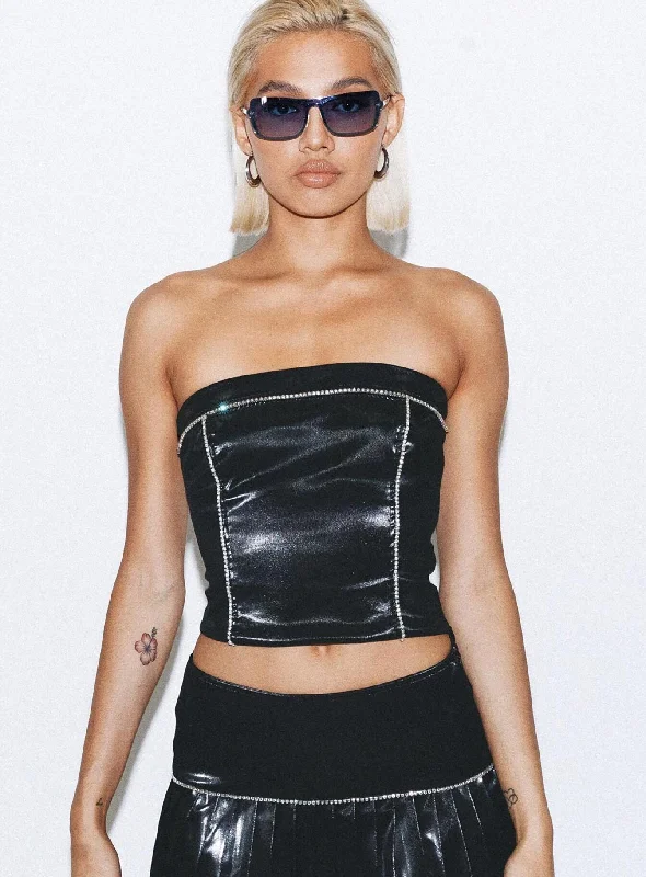 New Markdowns Kamryn Strapless Top Black