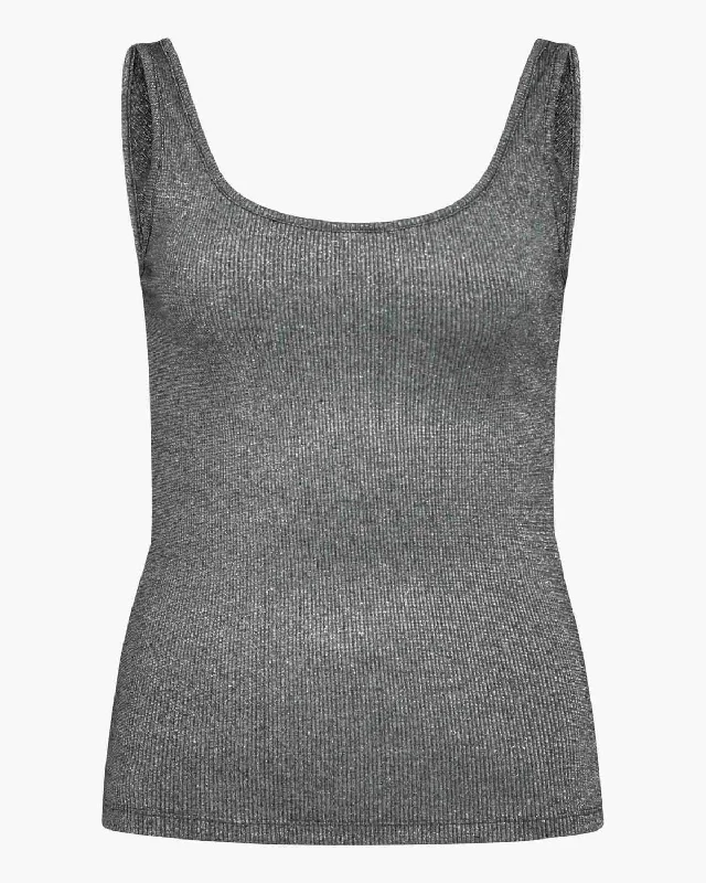 Weekend Bargains to Savor DIZASW TOP - Grey glitter