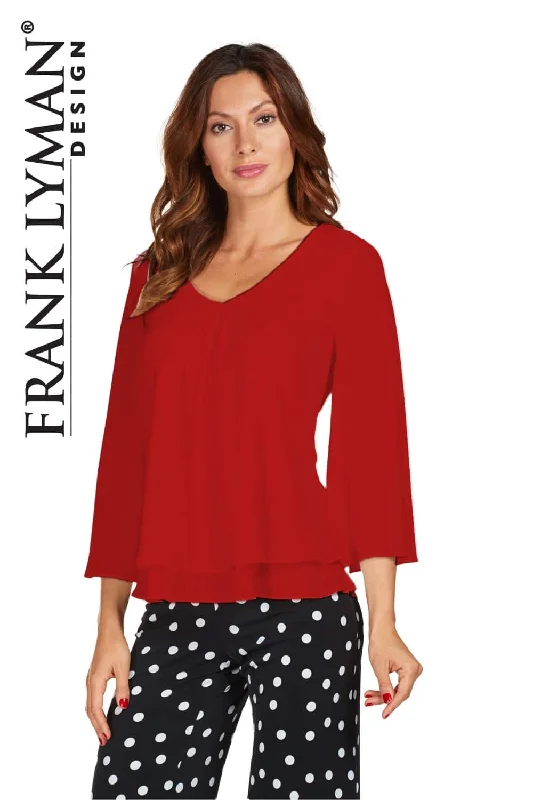 Best Bargains Frank Lyman Top Style 176335-Rd Red