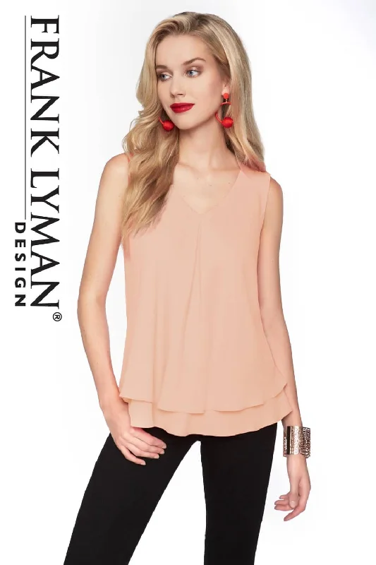 Season Finale Sale Frank Lyman Top Style 61175-PCH Peach