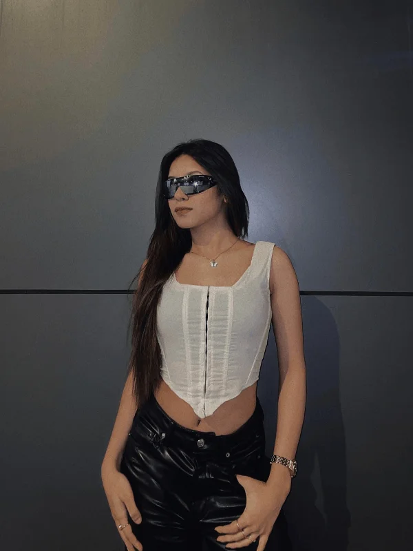 Weekend Deal Shea white corset top