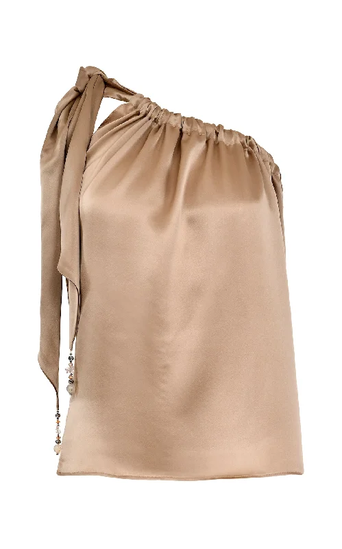 Weekend Offers That Delight Tunel One-Shoulder Blouse