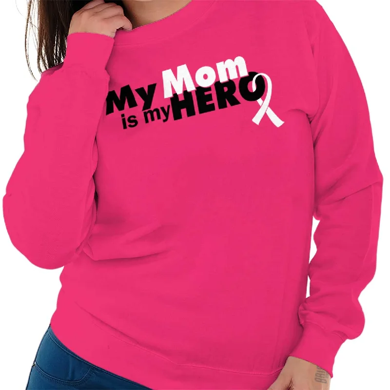 Flash Deals My Mom Is My Hero Crewneck Sweatshirt