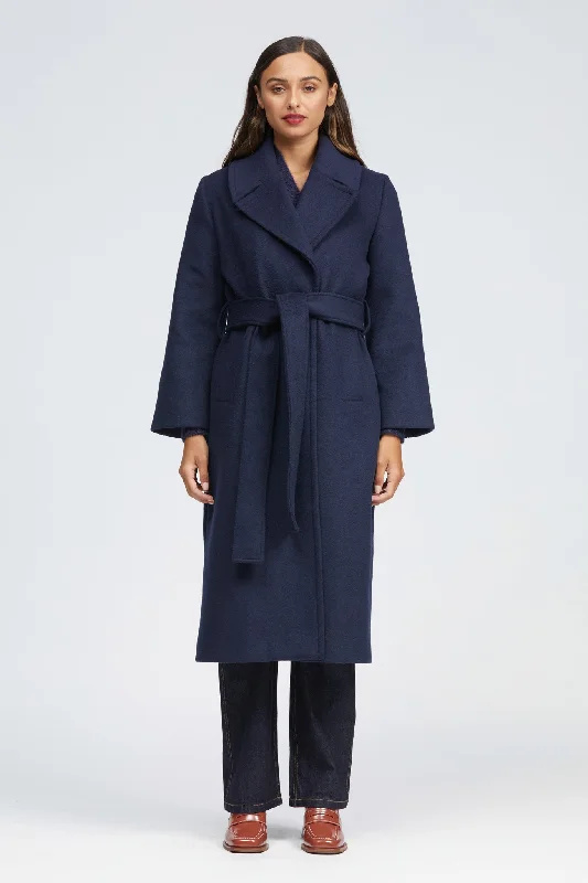 Super Deal Waring Coat Dark Navy