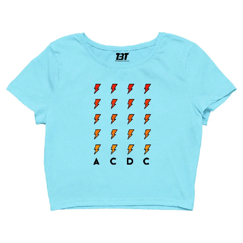 Overstock Sale AC/DC Crop Top - High Voltage