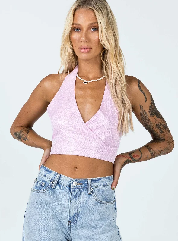 Weekend Offers That Please Kristina Top Pink