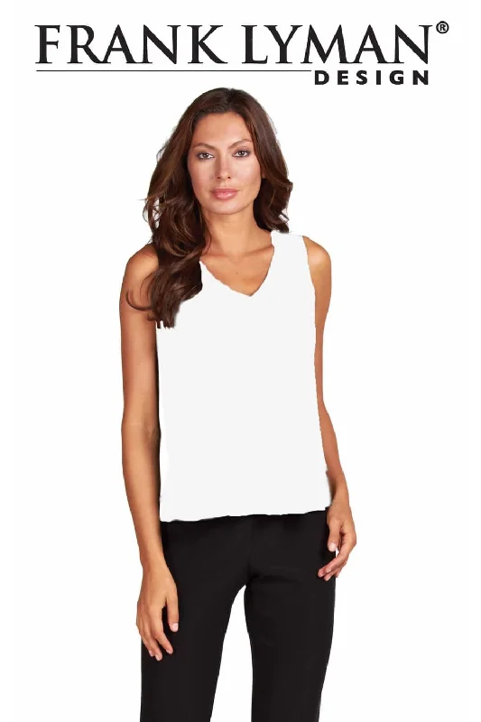 Online Only Frank Lyman Top Style 61175-W White