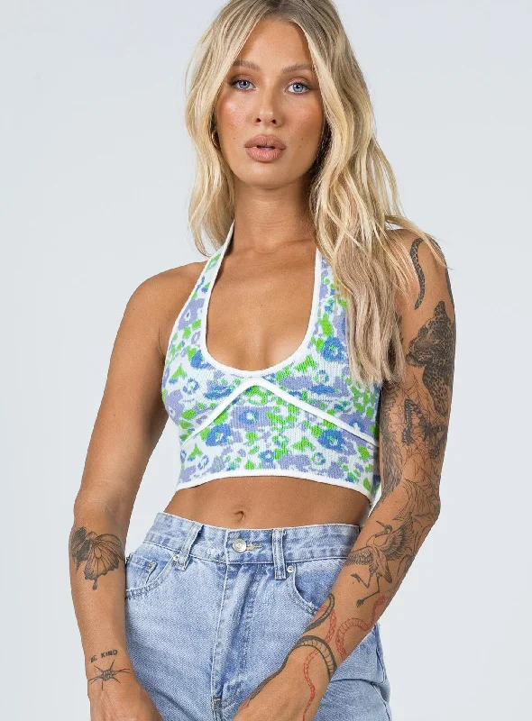 Incredible Offers Hilson Top Blue / Green