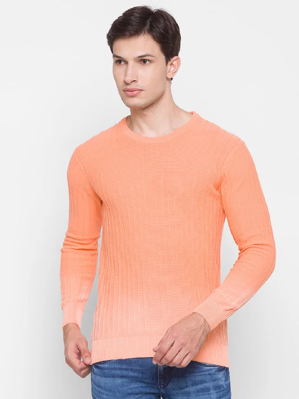 While Supplies Last Spykar Pink Cotton Men Sweater