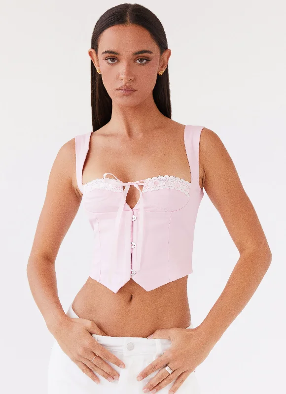 Take Action Ambretta Corset Top - Pink
