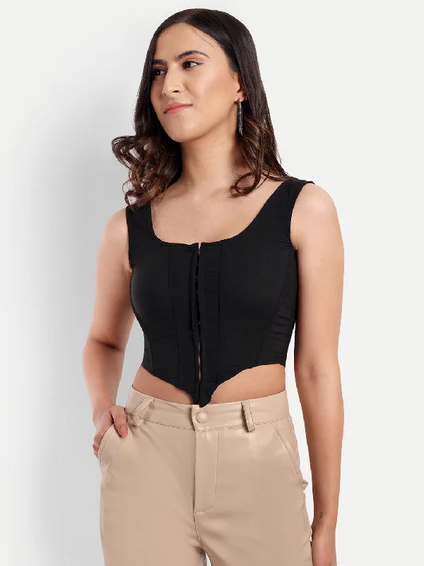 New Arrival Shea black corset top