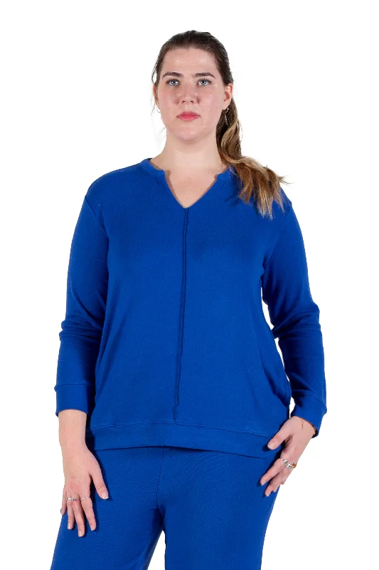 Weekend Flash Sale Plus Size Comfort Luxe Collection Cozy Knit V- Neck Tunic