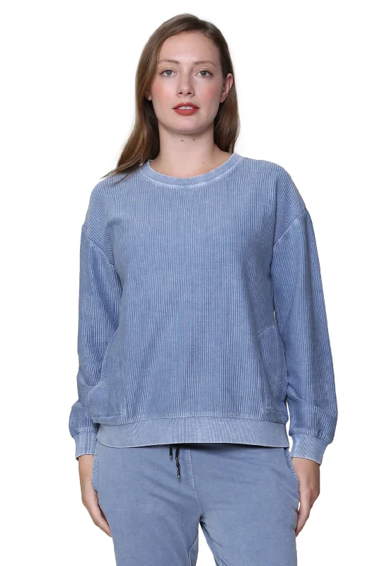 Bargain Prices Ottoman Rib Knit Long Sleeve Top