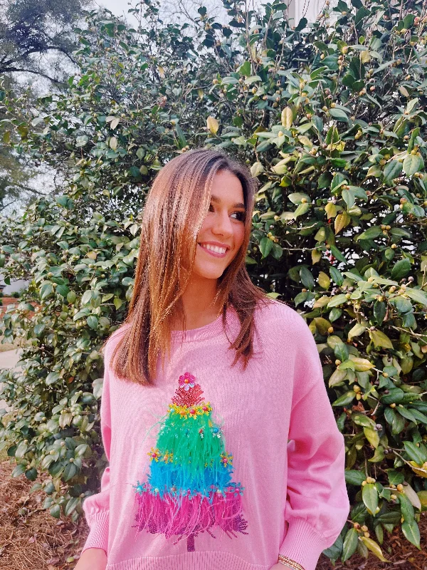 Special Discount Light Pink Rainbow Feather Tree
