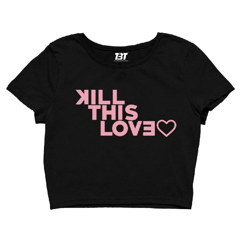 Stock Up and Save Black Pink Crop Top - Kill This Love