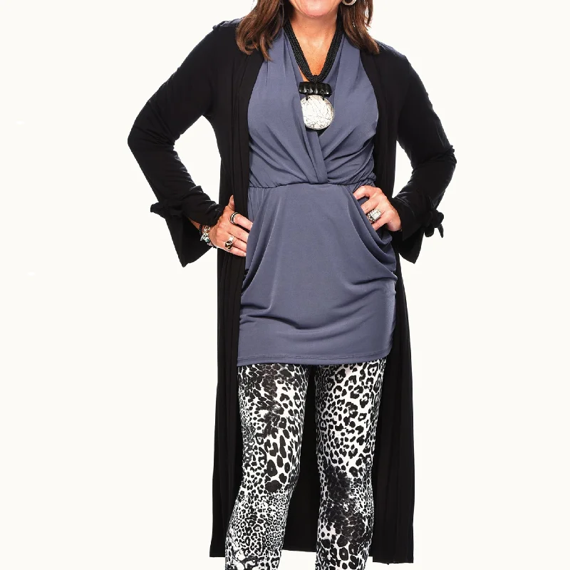 Weekend Savings Fiesta Bamboo Bow Sleeve Cardigan
