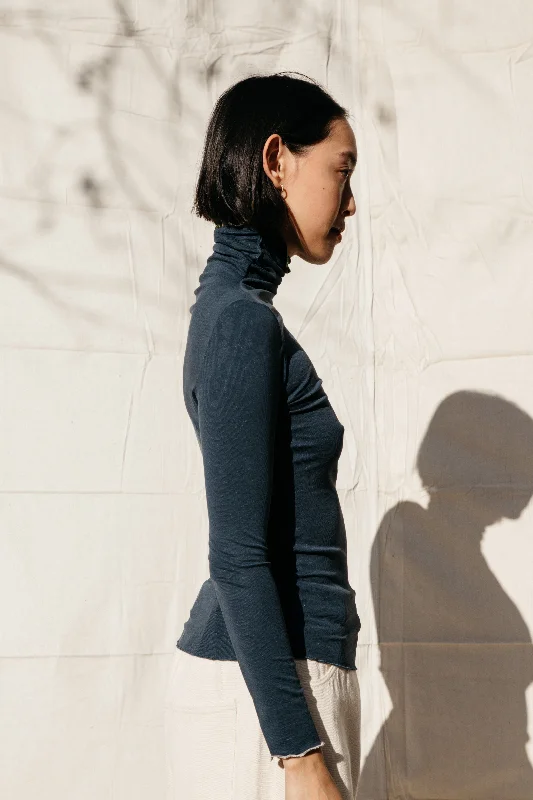 Overstock Lettuce Turtleneck- Slate