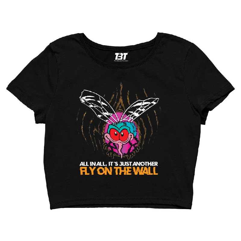 Best Bargains AC/DC Crop Top - Fly On The Wall