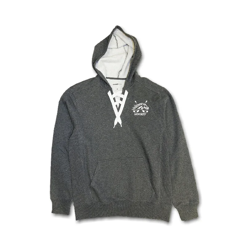 Discount Mania Broncos Hockey Lace-Up Hoodie