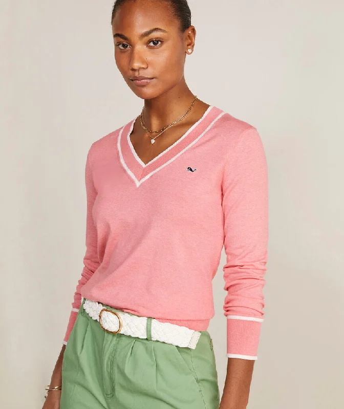Weekend Deals You Can't Resist Heritage Tipped V-Neck in Cayman