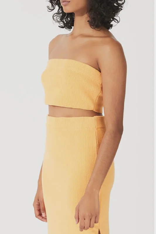 Limited Availability Mandarin Organic Cotton Blend Knit Bandeau