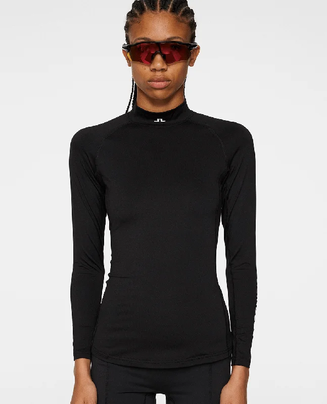 While Supplies Last SIZE L - J.Lindeberg Asa Soft Compression Top Black