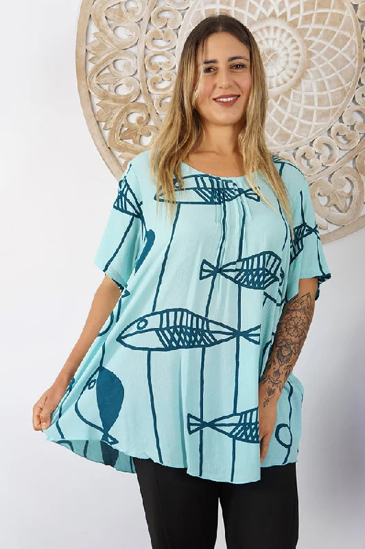 Weekend Extravaganza: Shop Now Newport Top "Fish"