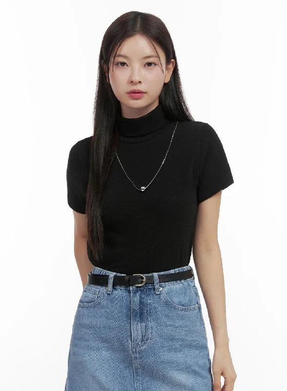 Stock Clearance Classic Turtle Neck Knit Top OO416