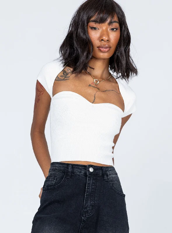Weekend Savings Spectacle Alima Top White