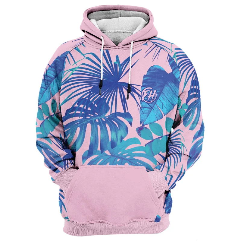 Year-End Deals Blue Monstera Hoodie