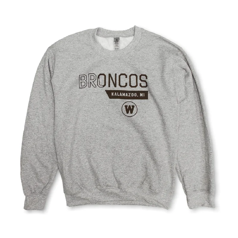 Price Drop Broncos Backslash Crewneck