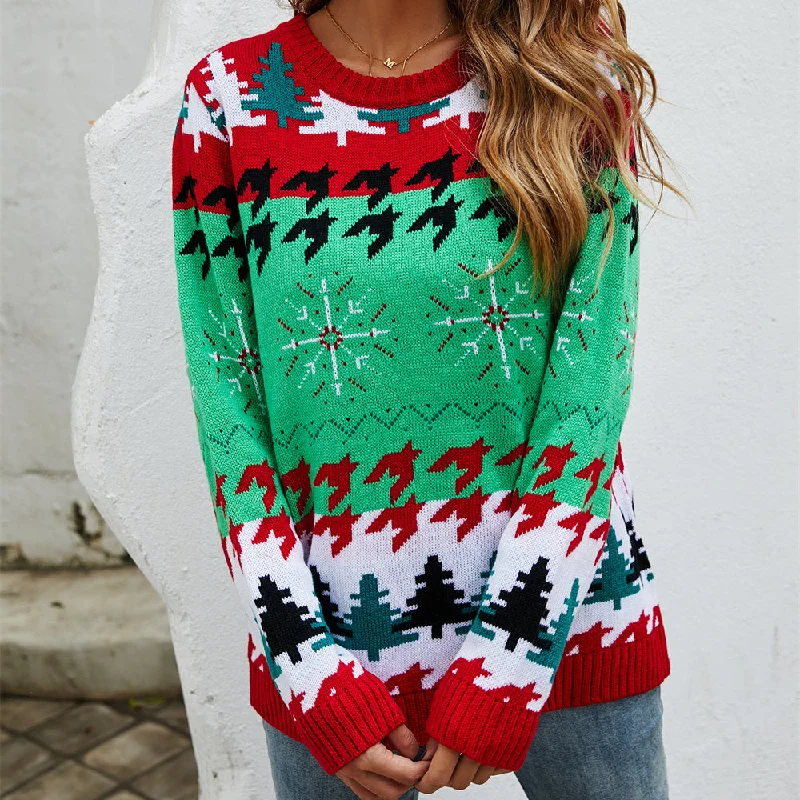 Stock Clearance Christmas Sweater Wholesale Women Clothing