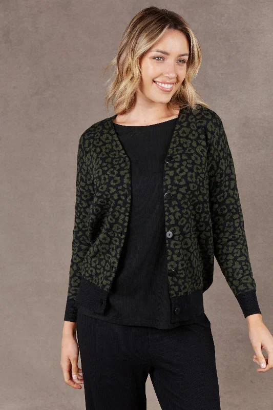 Final Clearance Pilbara Cardigan - Olive